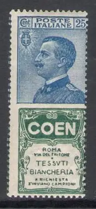 1924-25 Italien, Beworben Nr. 5 - 25 Coen - postfrisch **