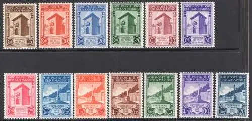 1943 SAN MARINO, Nr. 240/52 20 Jahre Sammarineser Bündel, nicht ausgegeben - postfrisch**