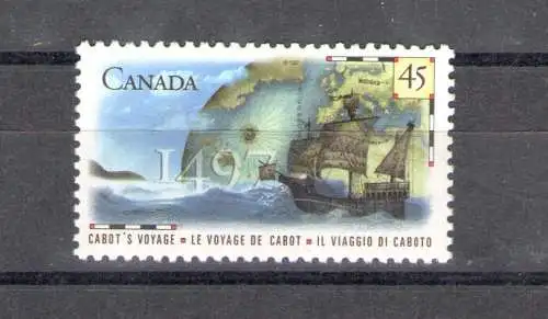 1997 Canada 500. Jubiläum Giovanni Caboto Landung in Kanada Gemeinsame Ausgabe - 1 postfrisch Wert**
