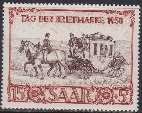 1950 SAARLAND/SAARLAND, Nr. 270 postfrisch/**