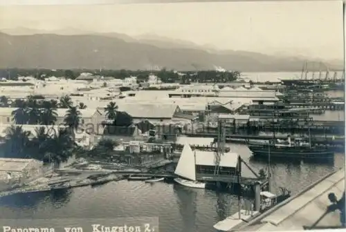 Panorama von Kingston 2
 Ansichtskarte / Postkarte, Motiv aus Kingston Town / Jamaica / Karibik / Mittelamerika, unbenutzt, Foto in Postkartengröße, aber rückseitig gänzlich ohne...
