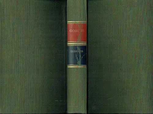 Johann Wolfgang von Goethe: Sämtliche Gedichte, zweiter Teil: Gedichte aus dem Nachlaß
 Gedenkausgabe der Werke, Briefe und Gespräche, Band 2. 