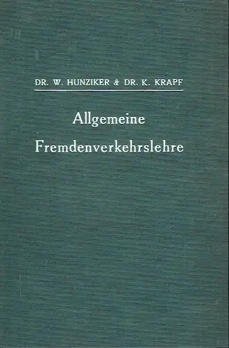 W. Hunziker
 K. Krapf: Grundriss der Allgemeinen Fremdenverkehrslehre
 Schriftenreihe des Seminars für Fremdenverkehr an der Handels-Hochschule St. Gallen, Band 1. 