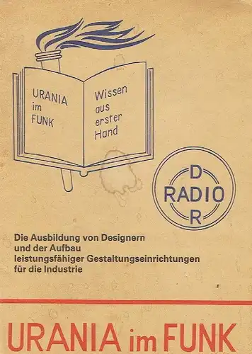 Prof. Karl-Joachim Heinemann: Die Ausbildung von Designern und der Aufbau leistungsfähiger Gestaltungseinrichtungen für die Industrie
 Vortrag
 Urania im Funk, Folge 70. 