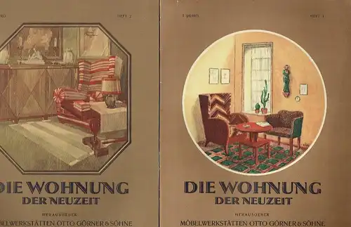 Die Wohnung der Neuzeit
 Radeberger Illustrierte Monatshefte für Wohnungskunst, Hausbau und verwandte Gebiete
 1. Jahrgang, Heft 1-12 (komplett). 