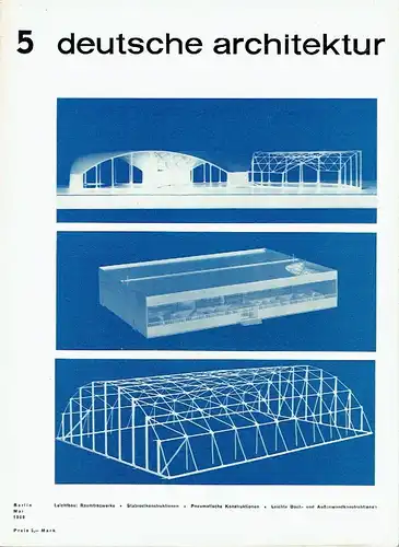 Deutsche Architektur
 Zeitschrift, 17. Jahrgang, Heft 5. 