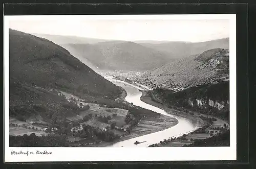 AK Eberbach, Ortsansicht mit Blick ins Neckartal