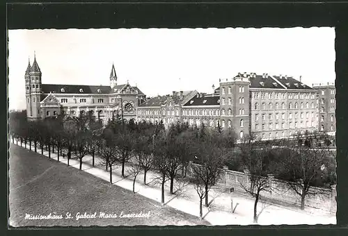 AK Maria Enzersdorf, Teilansicht vom Missionhaus St. Gabriel