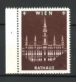 Reklamemarke Wien, Blick zum Rathaus