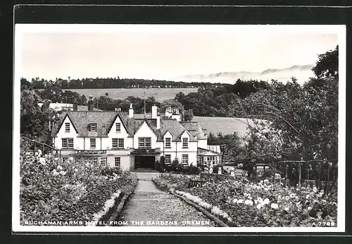 AK Drymen, Buchanan Arms Hotel from the Gardens