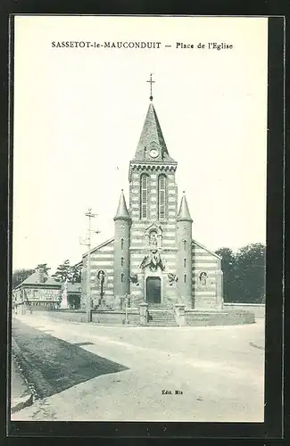 AK Sassetot le Mauconduit, Place de l'Église