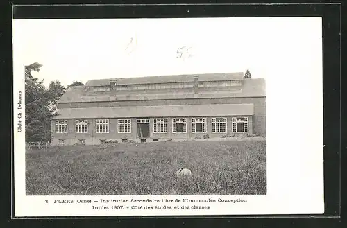 AK Flers, Institution Secondaire libre de l`Immaculèe Conception - Cotè des ètudes et des classes