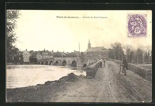 AK Pont-de-Gennes, Entree du Pont Romain