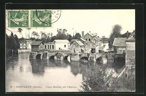 AK Pontlieue, Vieux Moulins sur l`Huisne