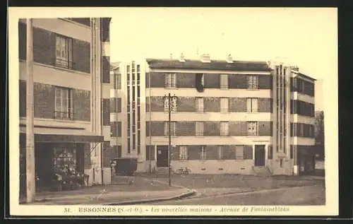 AK Essonnes, Les nouvelles maisons, Avenue de Fontainebleau