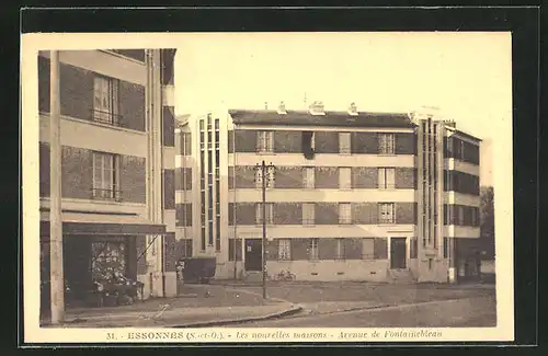 AK Essonnes, Les Nouvelles maisons, Avenue de Fontainebleau