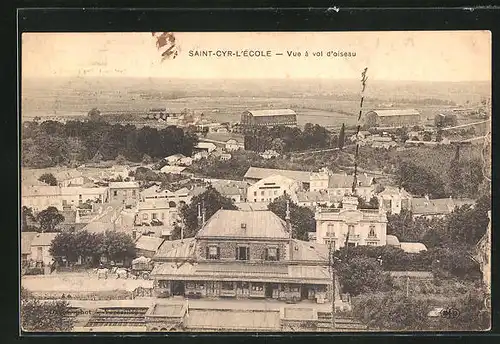 AK Saint-Cyr-l`École, Vue à vol d`oiseau, Ortsansicht aus der Vogelschau