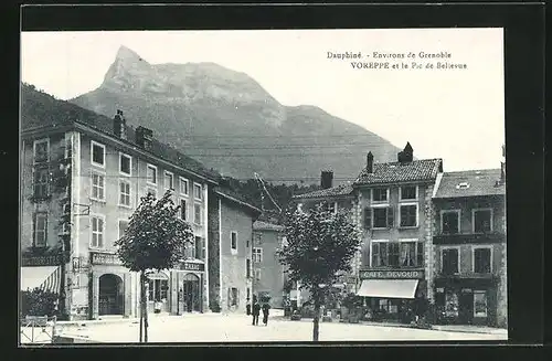 AK Voreppe, Ortspartie mit Pic de Bellevue