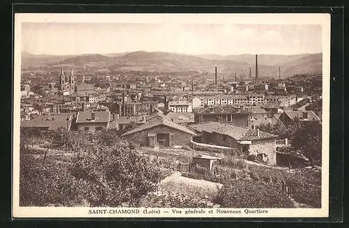 AK Saint-Chamond, Vue generale et Nouveaux Quartiers