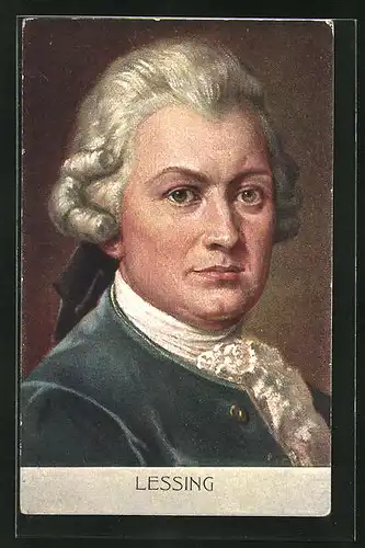 AK Portrait Gotthold Ephraim Lessing, deutscher Dichter