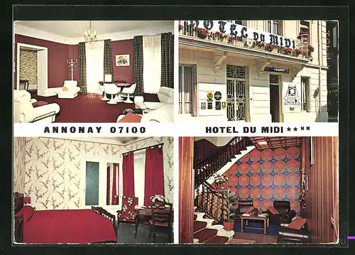 AK Annonay, Hotel du Midi, Logis de France