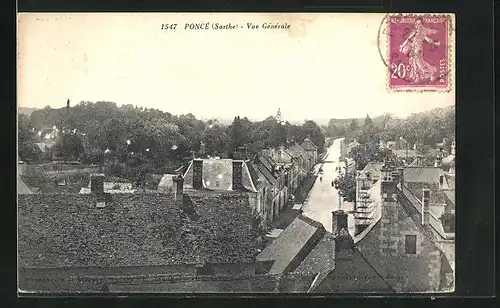 AK Poncé, Vue Générale, Strassenansicht