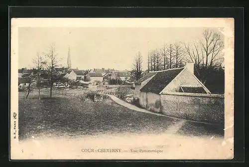 AK Cour-Cheverny, Vue Panoramique, L`Eglise