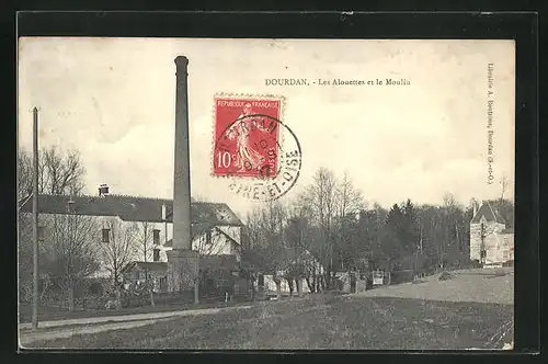 AK Dourdan, Les Alouettes et le Moulin