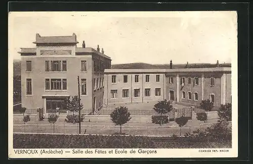 AK Vernoux, Salle des Fetes et Ecole de Garcons