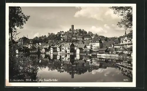 AK Lobenstein, Blick von der Inselbrücke