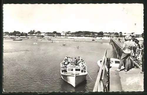 AK Andernos-les-Bains, Depart de Pinasse pour Arcachon