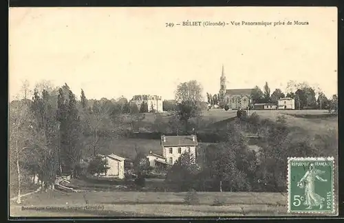 AK Béliet, Vue Panoramique prise de Moura