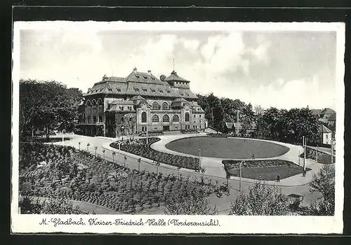 AK M.-Gladbach, Kaiser-Friedrich-Halle, Vorderansicht