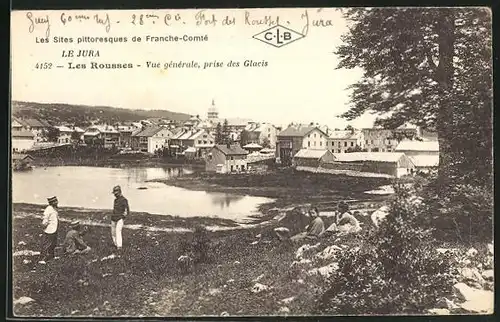 AK Les Rousses, Vue générale, prise de Glacis