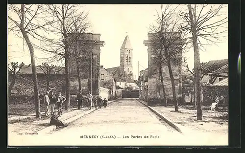 AK Mennecy, les Portes de Paris