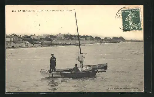 AK La Bernerie, La Cote vue de la Jetée