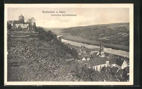 AK Rothenfels / Main, Blick auf das Deutsche Quickbornhaus