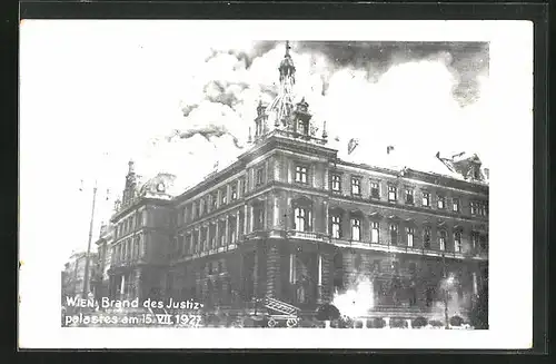 AK Wien, Brand des Justizpalastes 1927
