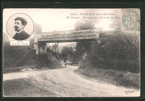 AK Ancourt, Le Pont, Richez Automobile Renault, Autorennen