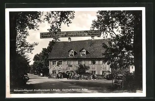 AK Grossholzleute i. Allgäu, Gatshof-Pension Adler