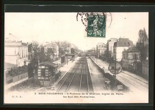 AK Bois-Colombes, L`Avenue de la Station, Ligne de Paris