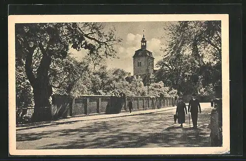 AK Luckenwalde, Blick zum Marktturm