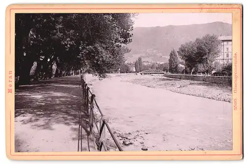 Fotografie Diezel & Langer, Wien, Favorietenstrasse 54, Ansicht Meran, Partie an der Giselapromenade