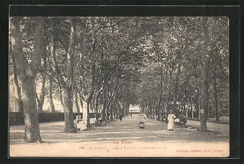 AK Mazamet, Jardin Public, La Grande Allèe