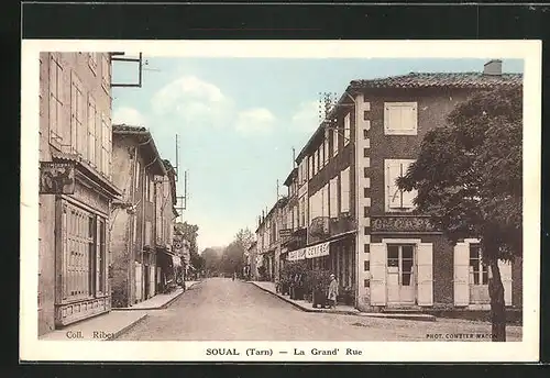 AK Soual, La Grand`Rue, Cafe du Centre