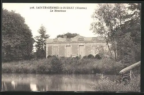 AK Sainte-Gemmes-le-Robert, La Menetteuse