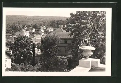 AK Rewnitz / Revnice, Ortspartie aus der Vogelschau