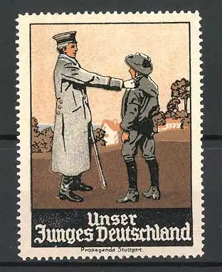 Reklamemarke Unser Junges Deutschland, Gespräch mit einem Pionier