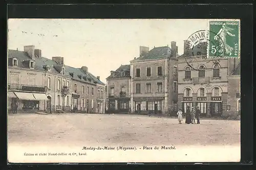 AK Meslay-du-Maine, Place du Marche, Cafe de la Paix