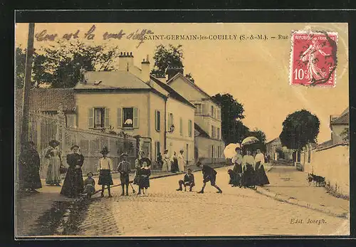 AK Saint-German-les-Couilly, Rue de Ponts